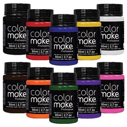 Tinta Líquida 80ml para Maquiagem Facial e Corporal da Colormake