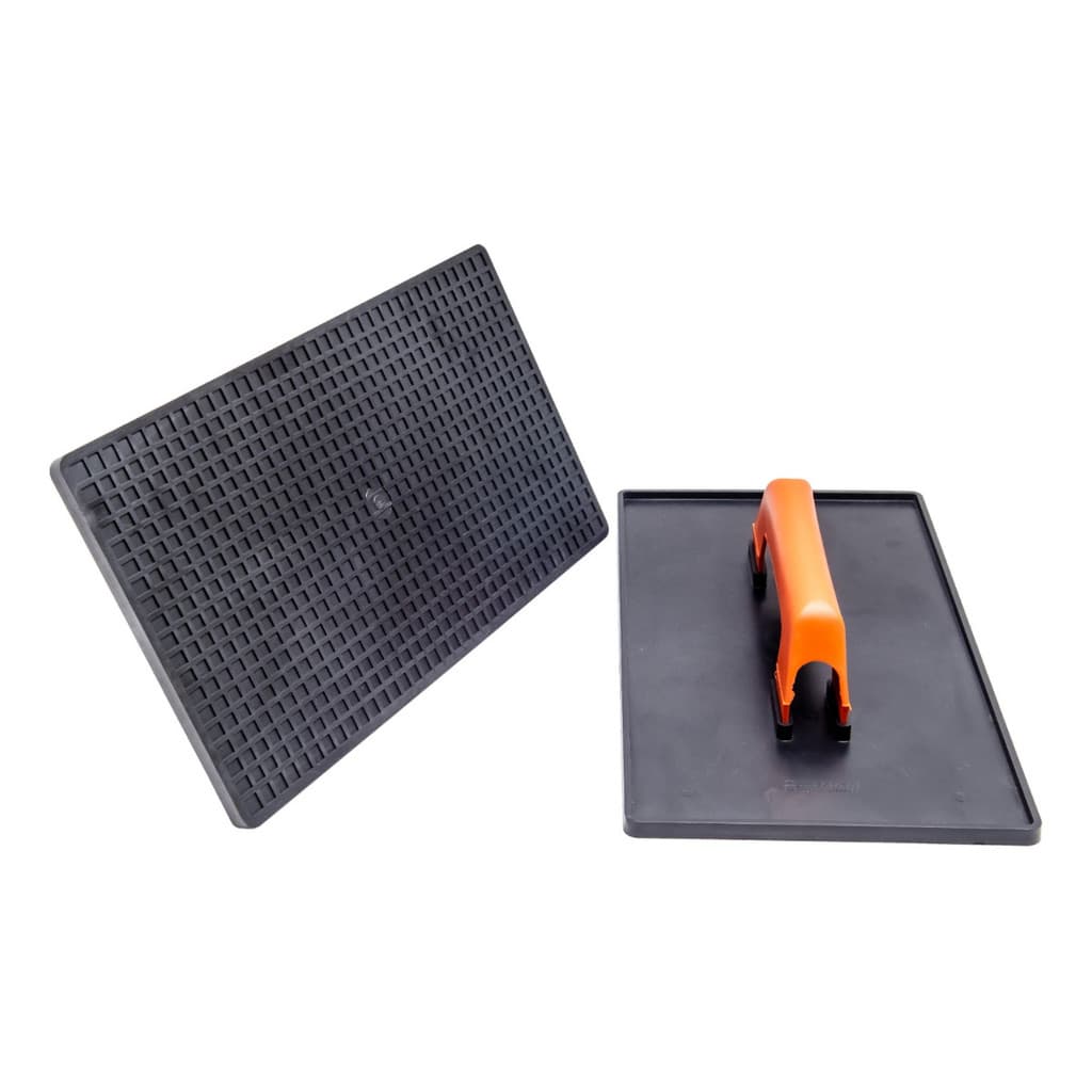 Desempenadeira Plástica Preta Pvc 21x38 Cm  Estriada Vmc