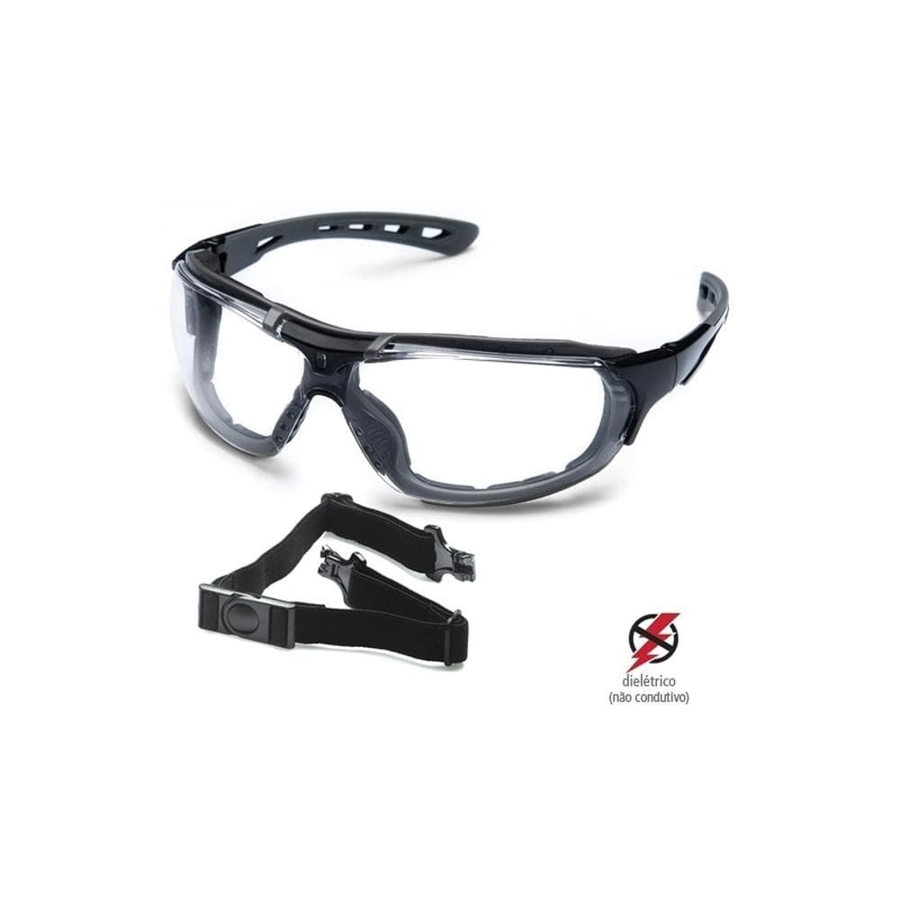 Óculos de Proteção Roma Incolor para Eletricista – Steelflex Ca 40903