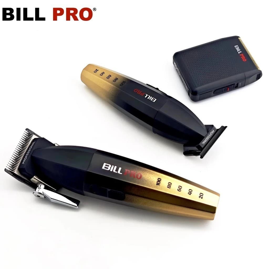BiLL PRO BL600 BL800 BL400 Barbeador Profissional 9000RPM Motor Push Máquina De Cortar Cabelo Elétrica Óleo Gradiente Ca