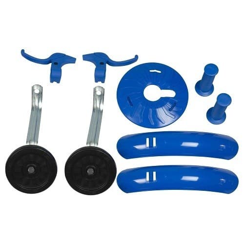 Kit Montagem Aro 16 Para-lama Manete Manopla  Capa Coroa e Roda Lateral  Para Bicicleta Infantil Bike Criança