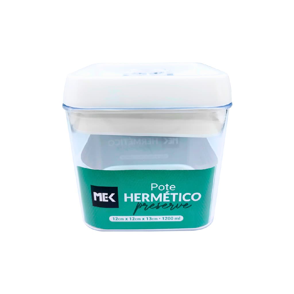 Pote Hermético para Alimentos C/ Trava 1200ml Preservar