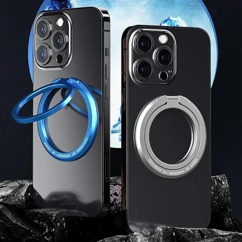 Magnético 360 ° Suporte De Anel Telefônico Para Acessórios Telefônicos MagSafe Grip Ajustável iPhone Dobrável De Luxo