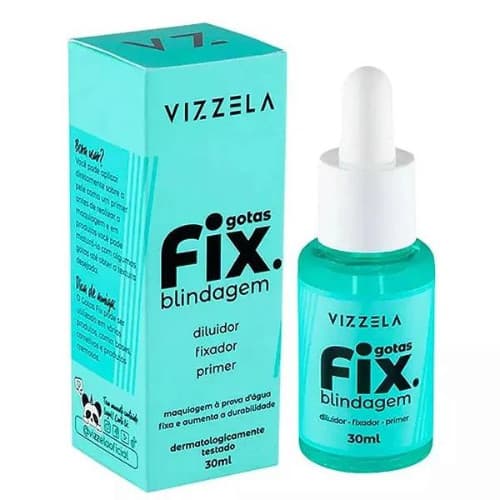 Gotas Fix Blindagem Fixador de Maquiagem 30ml Vizzela
