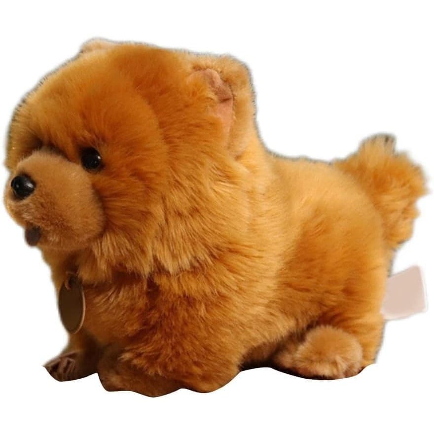 Nature Soft Toy , 10 Inch Cute Chow Dog Plush Peluche De Pelúcia De Cachorro Fofo Animal , Sofá Decoração De Quarto (Como Mostrado Na Figura)
