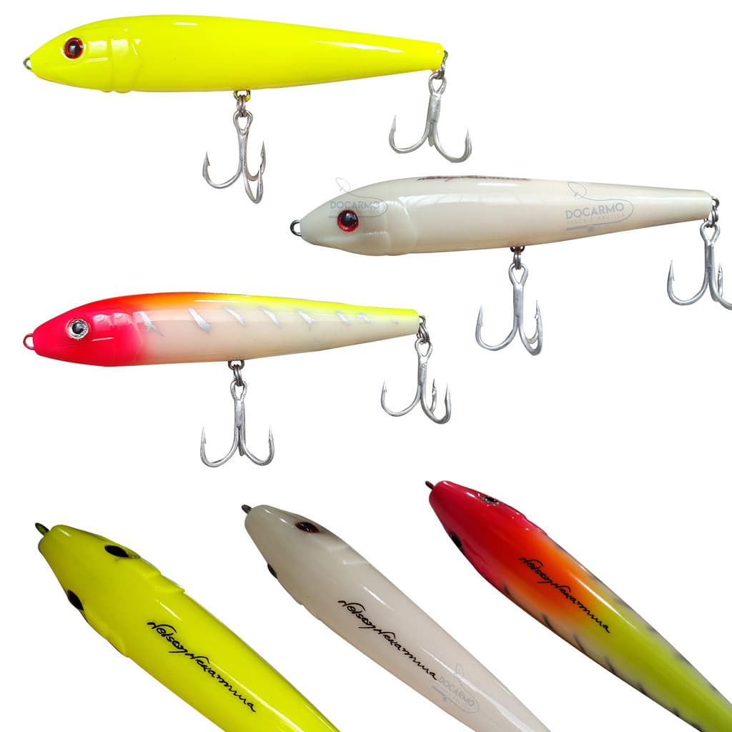 kit 3 Isca Artificial Superfície Sará Sará 100 Nakamura 12g Isca Jumping Bait Para Tucunaré