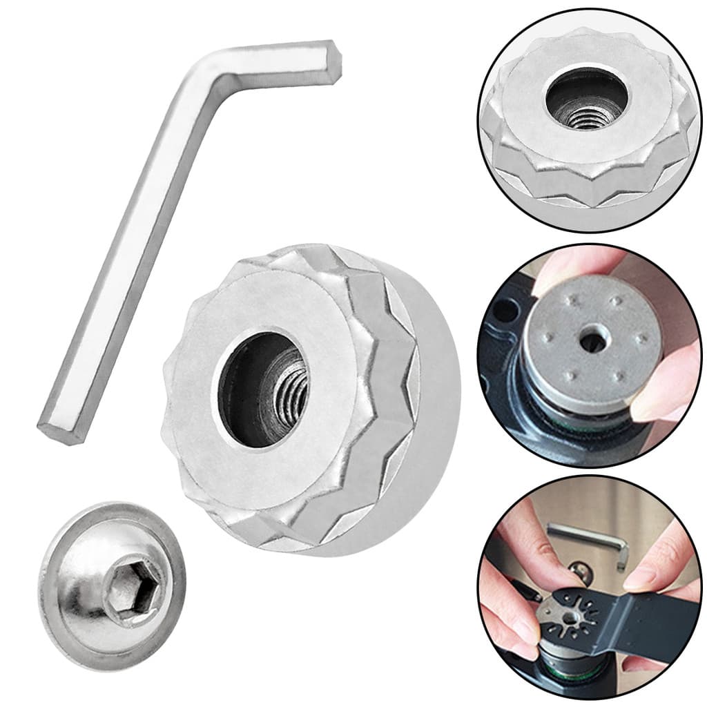 1 Conjunto Conversor Para Ferramenta Adaptadora Starlock Adaptador De Lâmina De Serra Oscilante Star Lock Kit De Liga De Chave Hexagonal