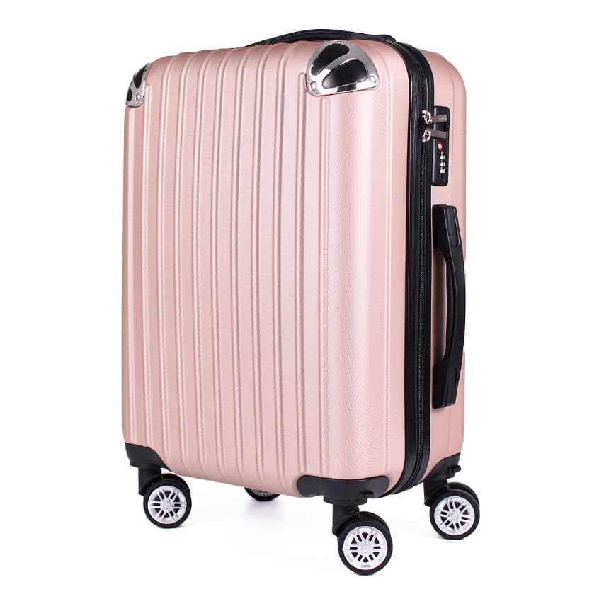 Mala de viagem com cadeado destacável de roda dupla ABS  embutido, tamanho 19.5 polegadas，Medições: 47×35×24cm