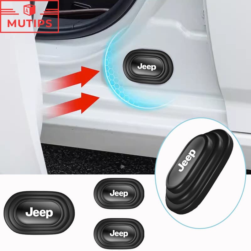 1/4/8/12 Pcs Jeep Universal Car Amortecedor Tronco De Porta À Prova De Choque Som Para Renegade Compass Willys Wrangler jk Grand Cherokee Commander