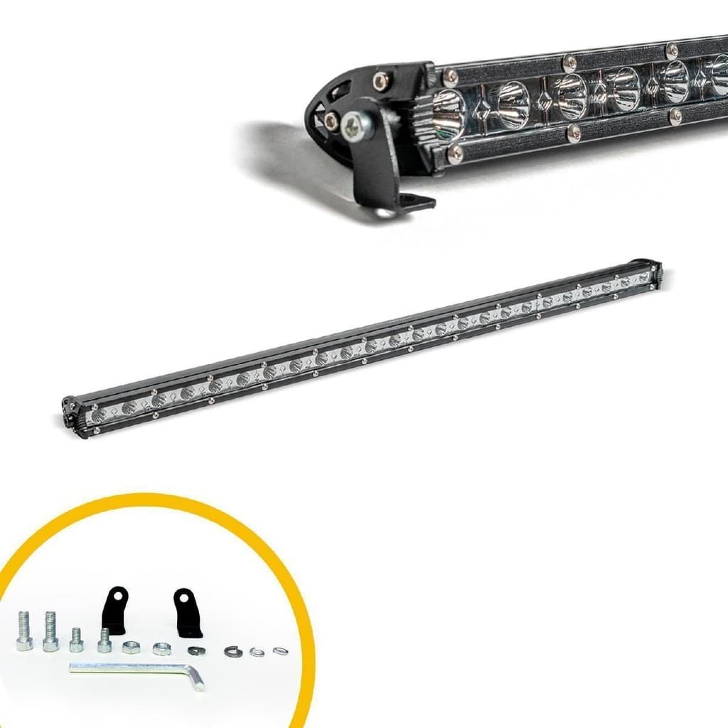 Barra De Led 65,5cm 24 Leds 72w 9-36v Branco Frio Tarponn