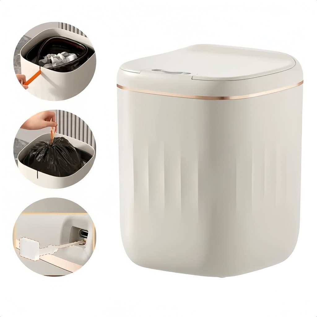 Lixeira Sensor Automática Inteligente Cozinha Lixo 20l