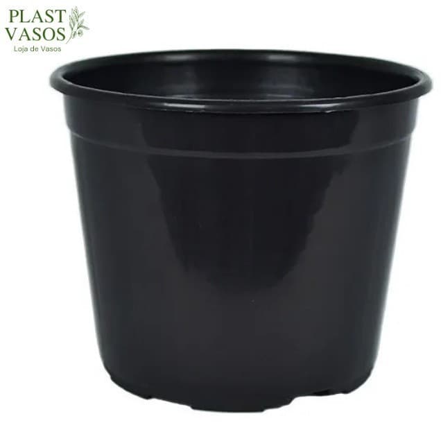 5 Vasos Pote N20 De 3 Litros Cor Preta Para Plantas