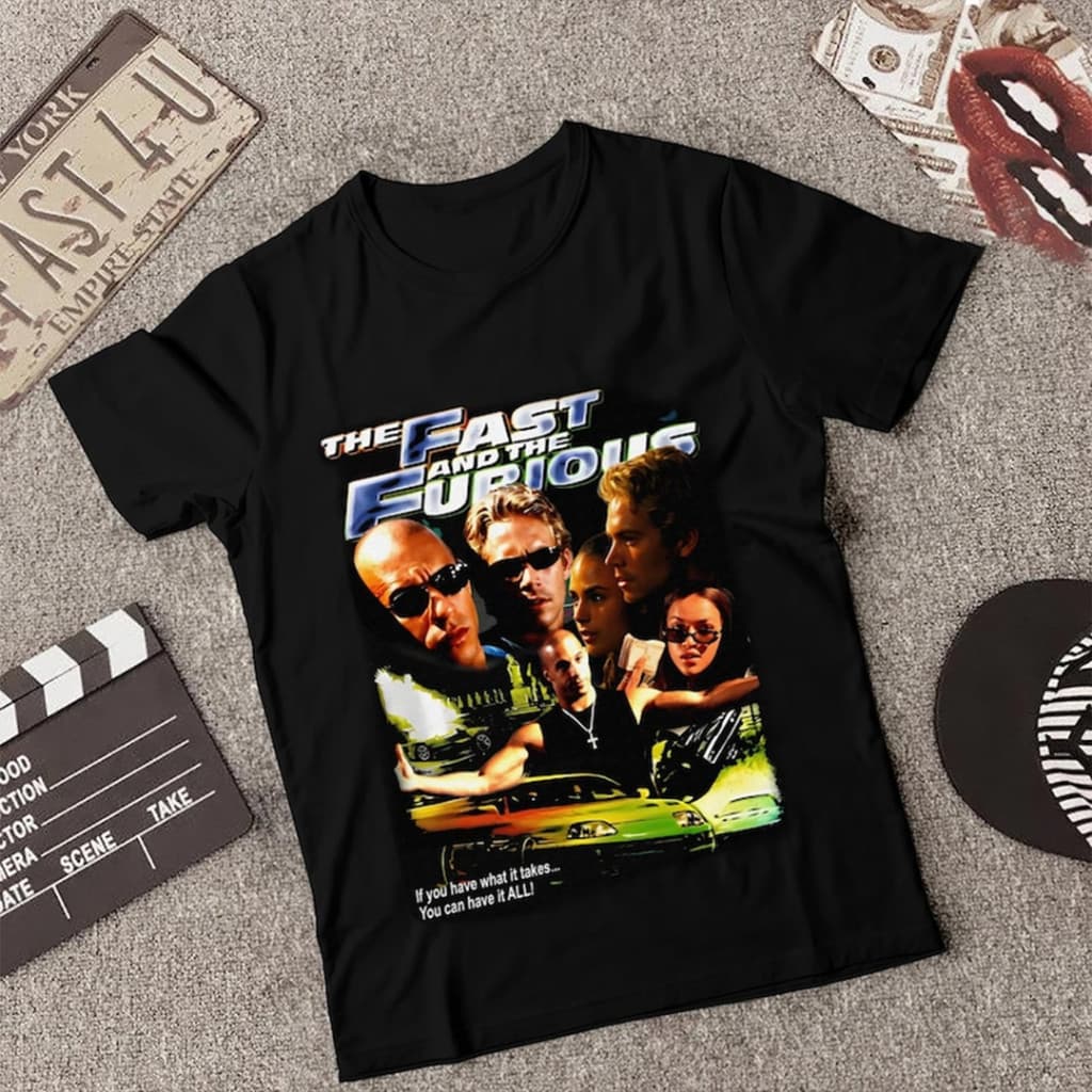 Camiseta T-shirt Algodão Unissex Fast and Furious Vintage 90's