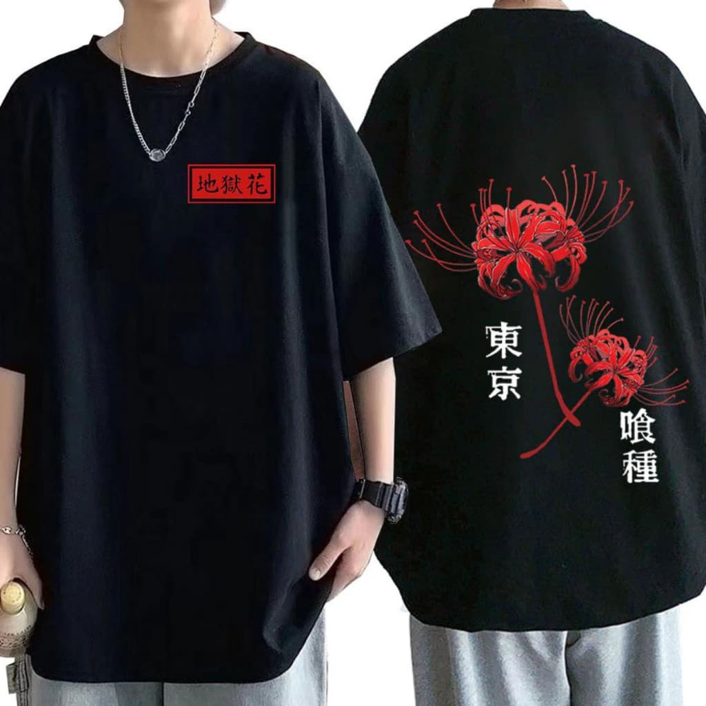 Camiseta Unissex Tokyo Lily  Anime Japonês Graphic Print 25 25 26