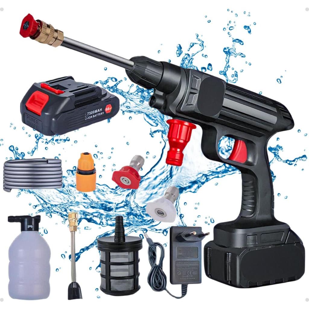 Lavadora Portátil Alta Pressão Regador Lava-jato Vap  48v  Bivolt 110/220v envio imediato