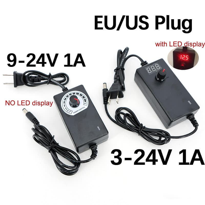 Adaptador De Alimentação Universal AC 220V Para DC 3V-12V 24V 9V 1A 2A Carregador Regulador De Tela Ajustável 5V 6v 8V 1