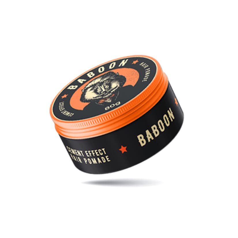 Pomada Modeladora para Cabelos Cement Effect Hair Baboon Cera Fixação Efeito Matte Longa Duração 80g