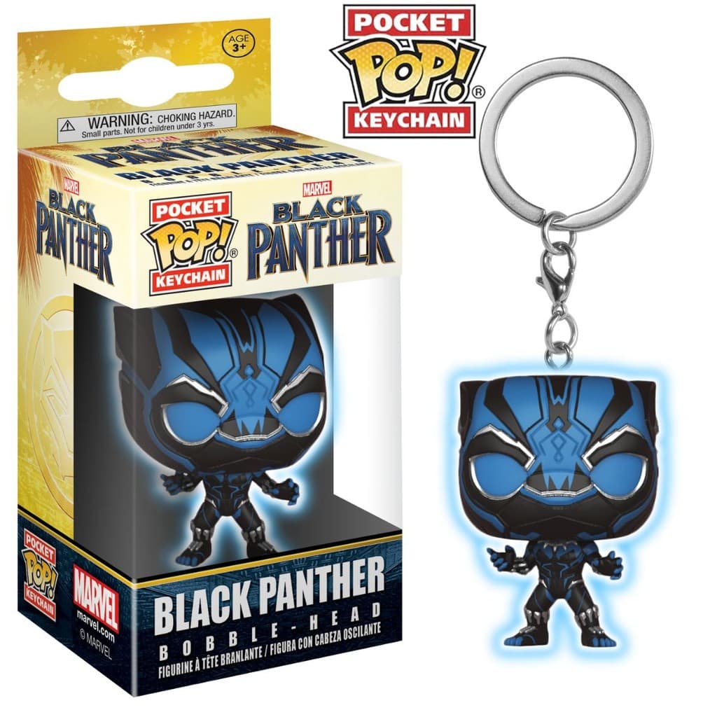 Chaveiro Pantera Negra - Black Panther (Azul)