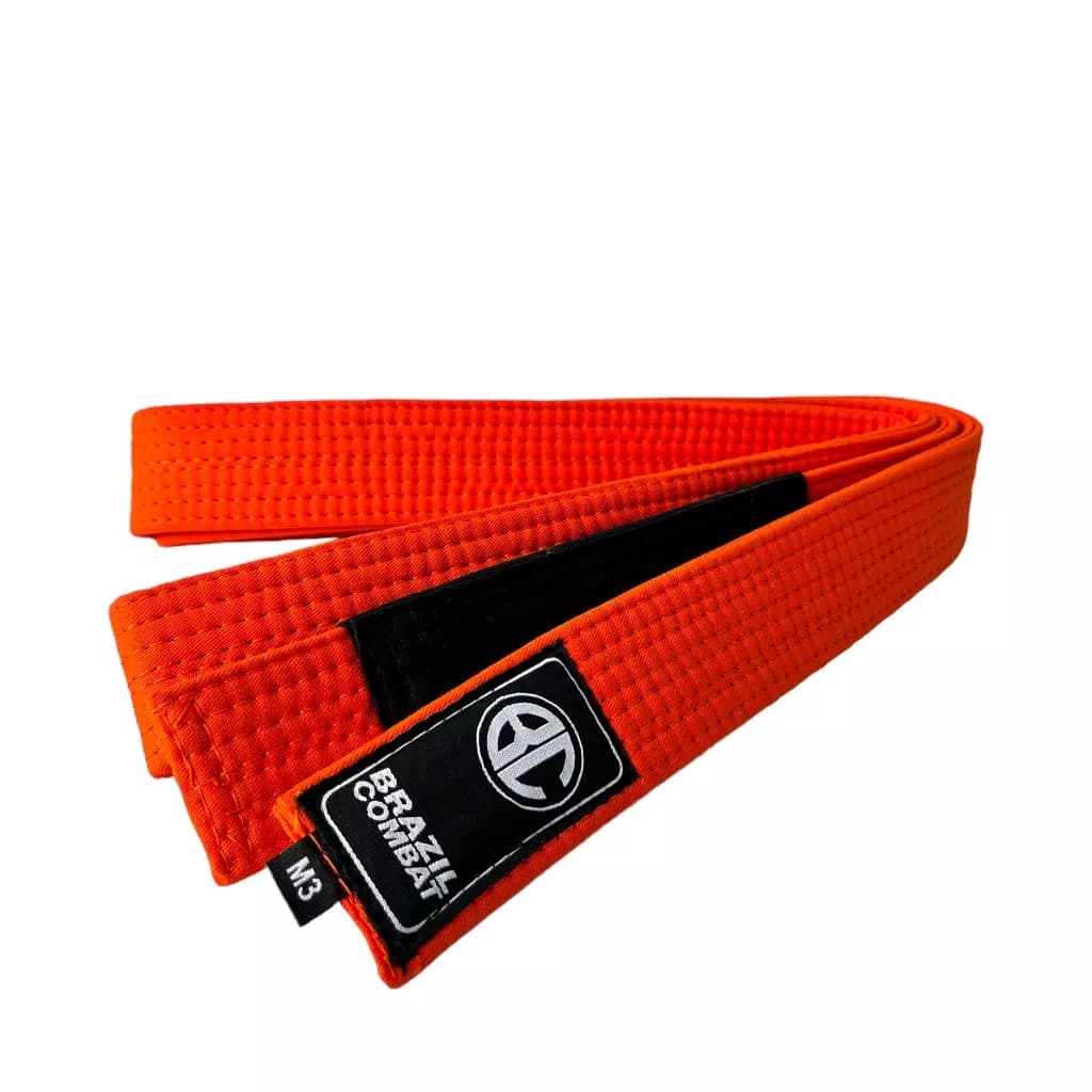 Faixa Laranja Lisa Brazil Combat BJJ Jiu Jitsu
