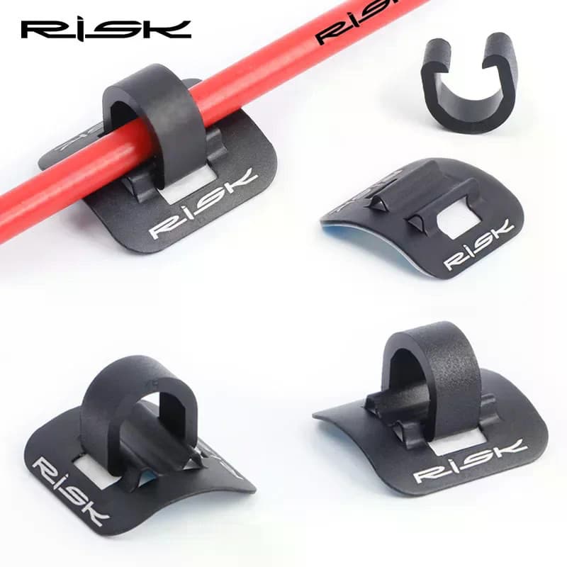 Risco Cabos De Bicicleta Guia Habitação Tubo Óleo Clipes Fixos C Forma Mudança Linha Freio Cabo Braçadeira Fixa Quadro F