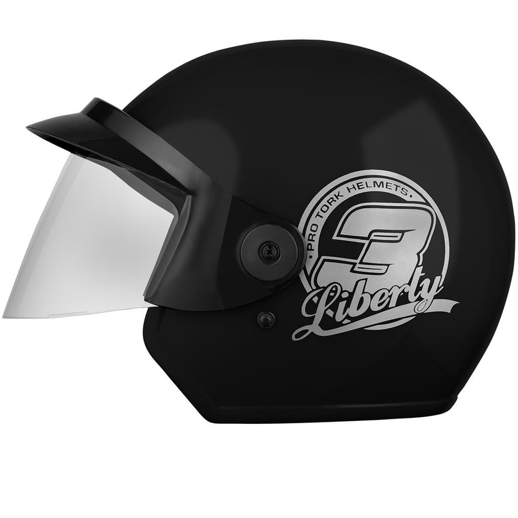 Capacete Moto Aberto Pro Tork Liberty 3 Solid Feminino Masculino Diversas Cores Confortável