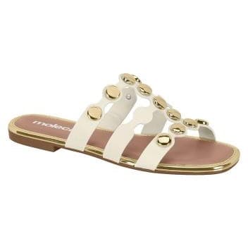 Sandália Feminina Moleca Napa Turim Metal Glamour 5435.549