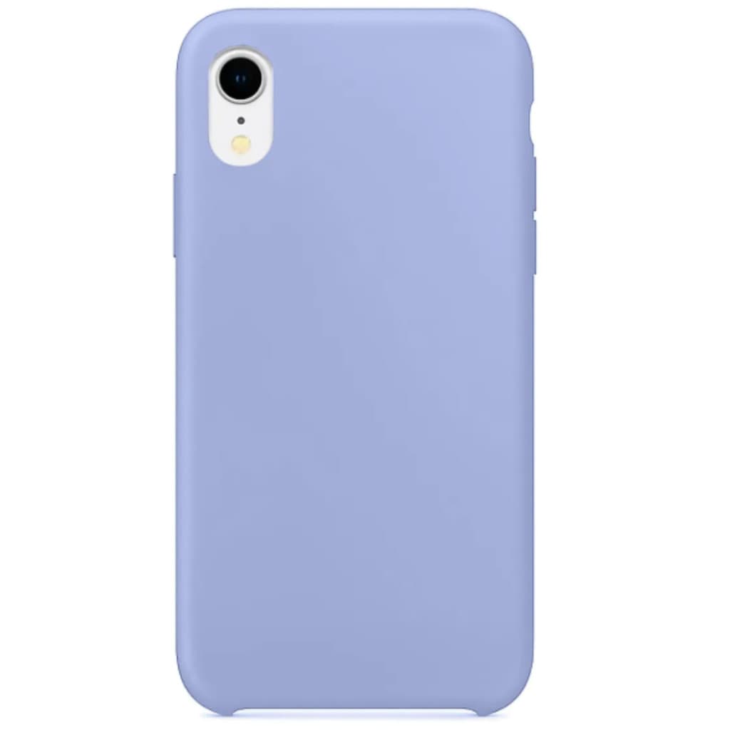 Capa Capinha Para iPhone Xr Azul Bebê Aveludada