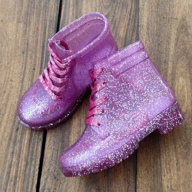 BOTA INFANTIL BSN 24 COM GLITTER BOTA FEMININA BOTA INFANTIL PARA AS MENINAS