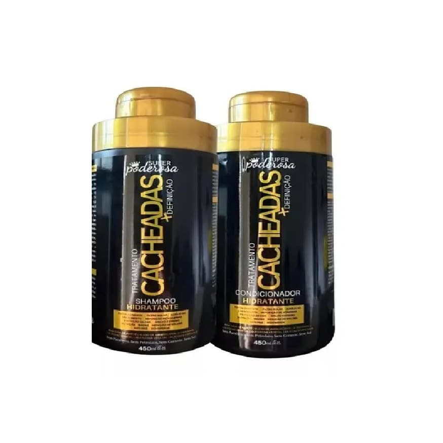Tratamento Cacheadas + Definição - Super Poderosa - Shampoo Hidratante + Condicionador Hidratante.