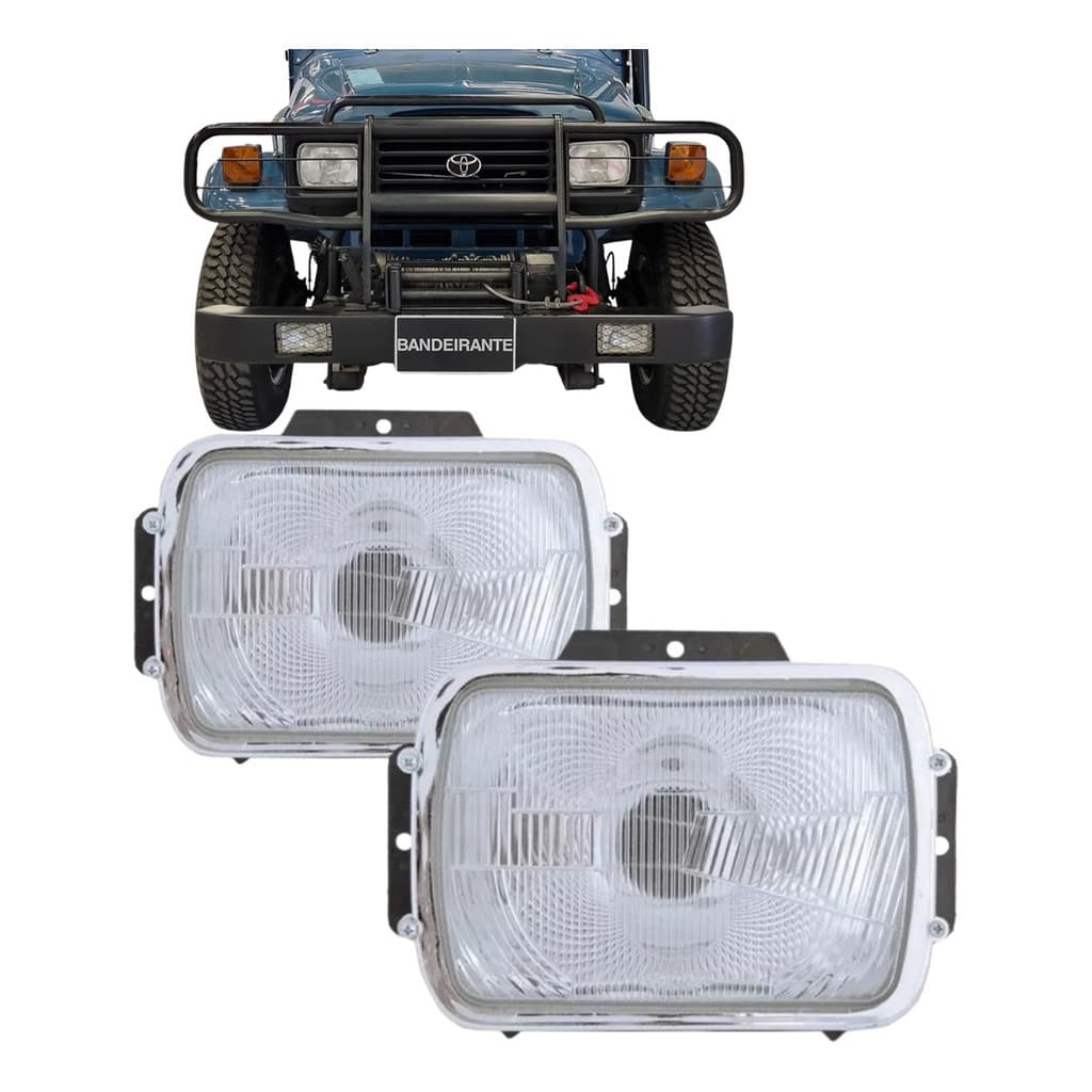Par  Farol Dianteiro Toyota Bandeirante 1989 A 2001