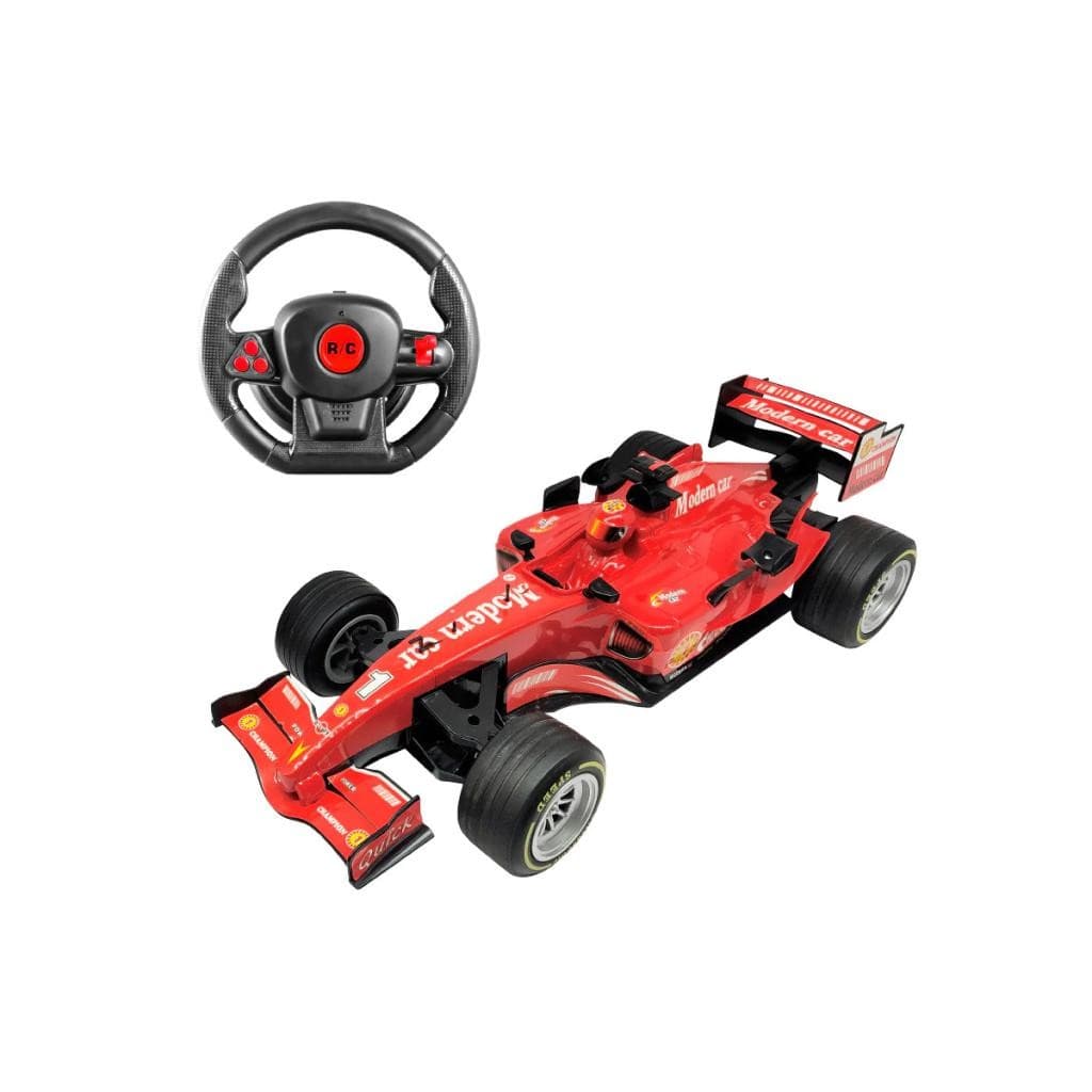 CARRINHO DE CONTROLE REMOTO RECARREGÁVEL SUPER RACING FÓRMULA 1 - DM TOYS DMT6878
