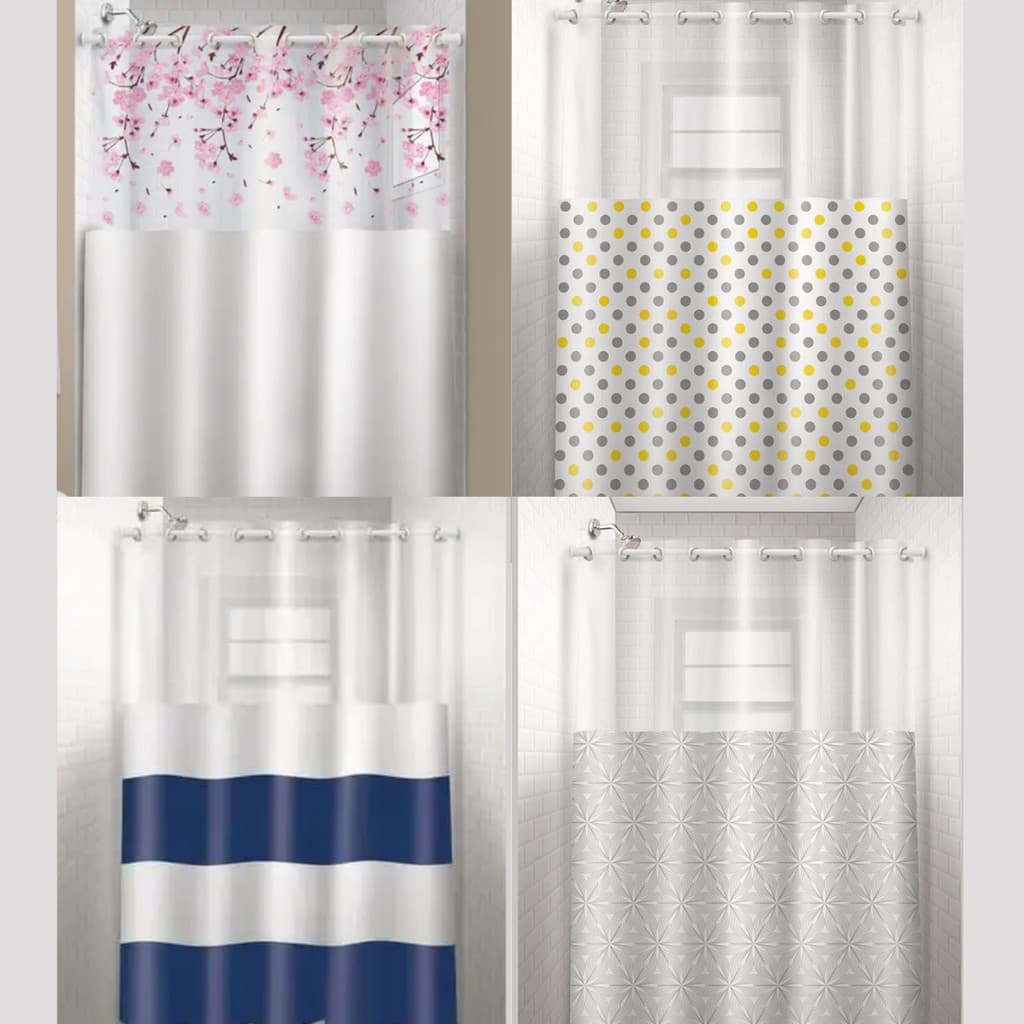 Cortina De Box Com Ilhós Reforçado 1,35 x 2,00cm Plast Leo