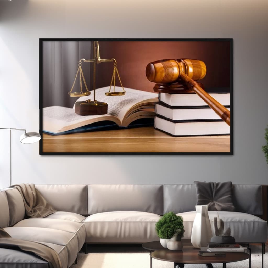Quadro Decorativo GRANDE Alta  Resolução Para Sala Quarto Escritório Quadro Advocacia 3