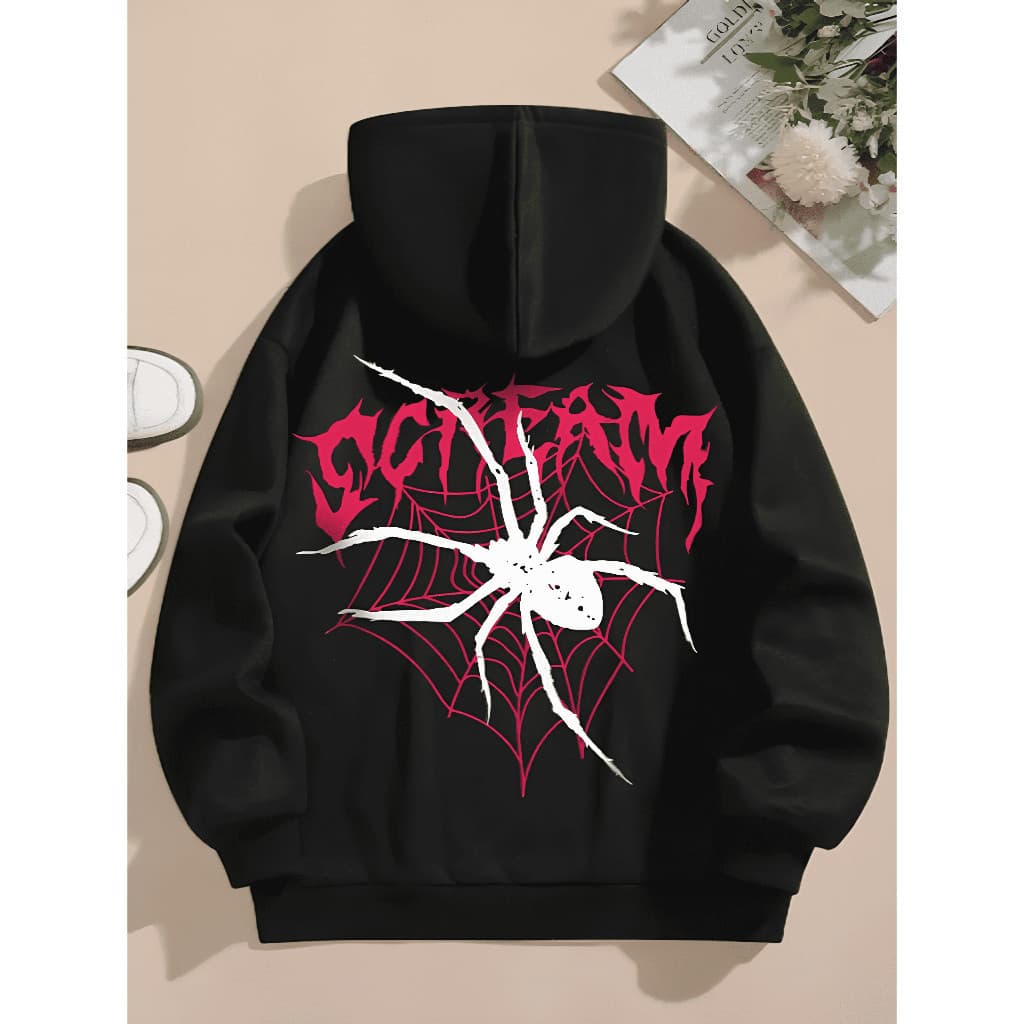 Moletom Unissex  Streetwear Aranha Spider Algodão