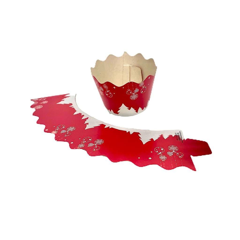 Cinta para Cupcake Natal Boas Festas - 100 unidades