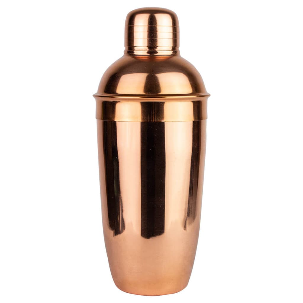 Coqueteleira Cobbler Tradicional Deluxe Banho de Cobre 550 ml