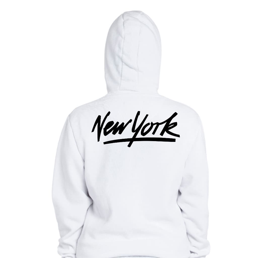 Moletom Algodão Newyork E.u.a Estampada Estilosa Canguru