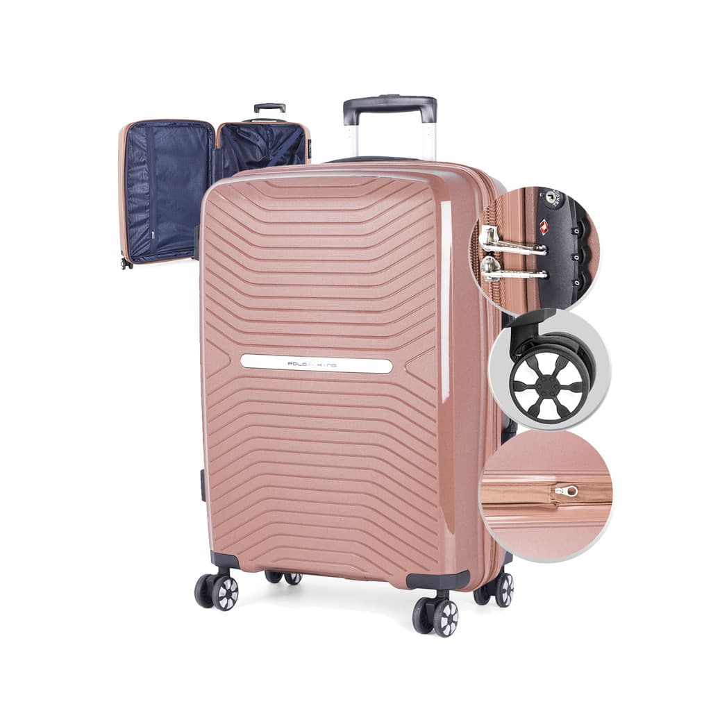 Mala de Bordo 10KG Polipropileno Expansível Tulum Cadeado TSA com senha Padrão ANAC com Rodinhas 360