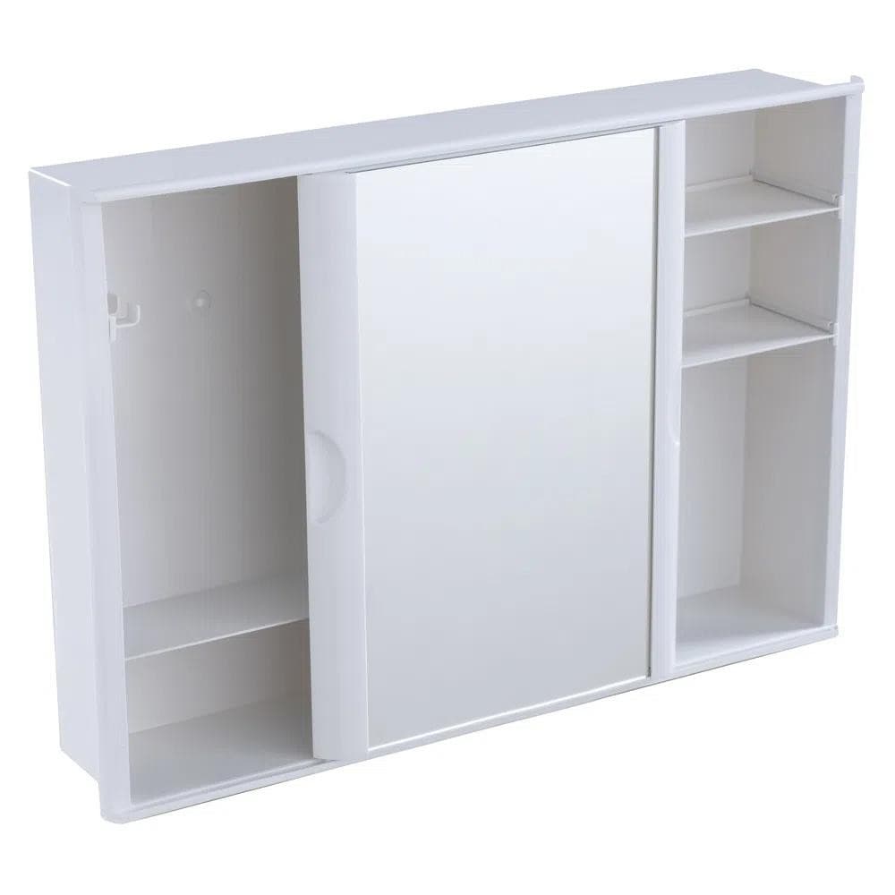 Armário C/ Espelho Astra Versátil Branco Para Banheiro 41X29X10