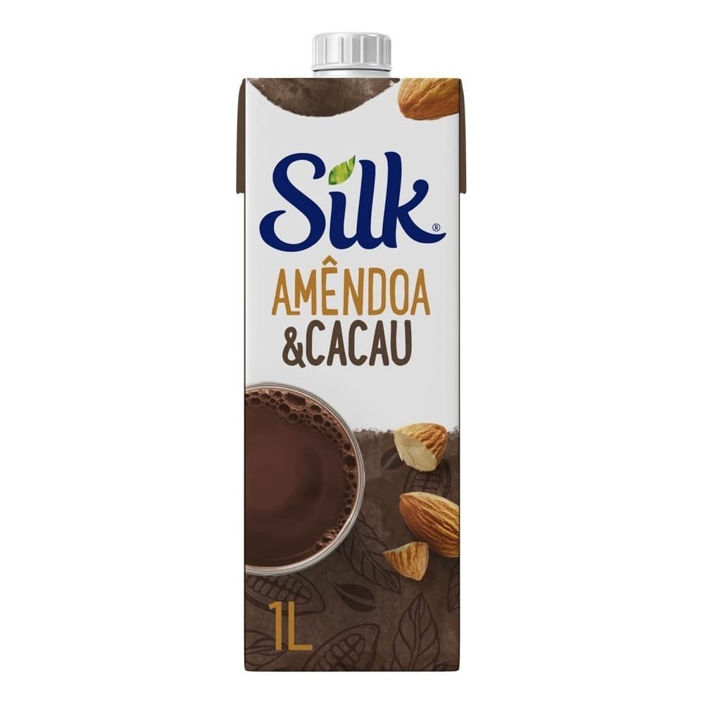 Bebida Vegetal Amêndoa E Cacau Caixa 1 Litro Silk