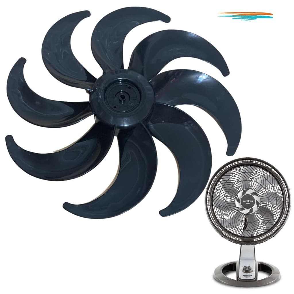 Hélice de Ventilador Britania 8pas 40cm Turbo Titaniu BVT480