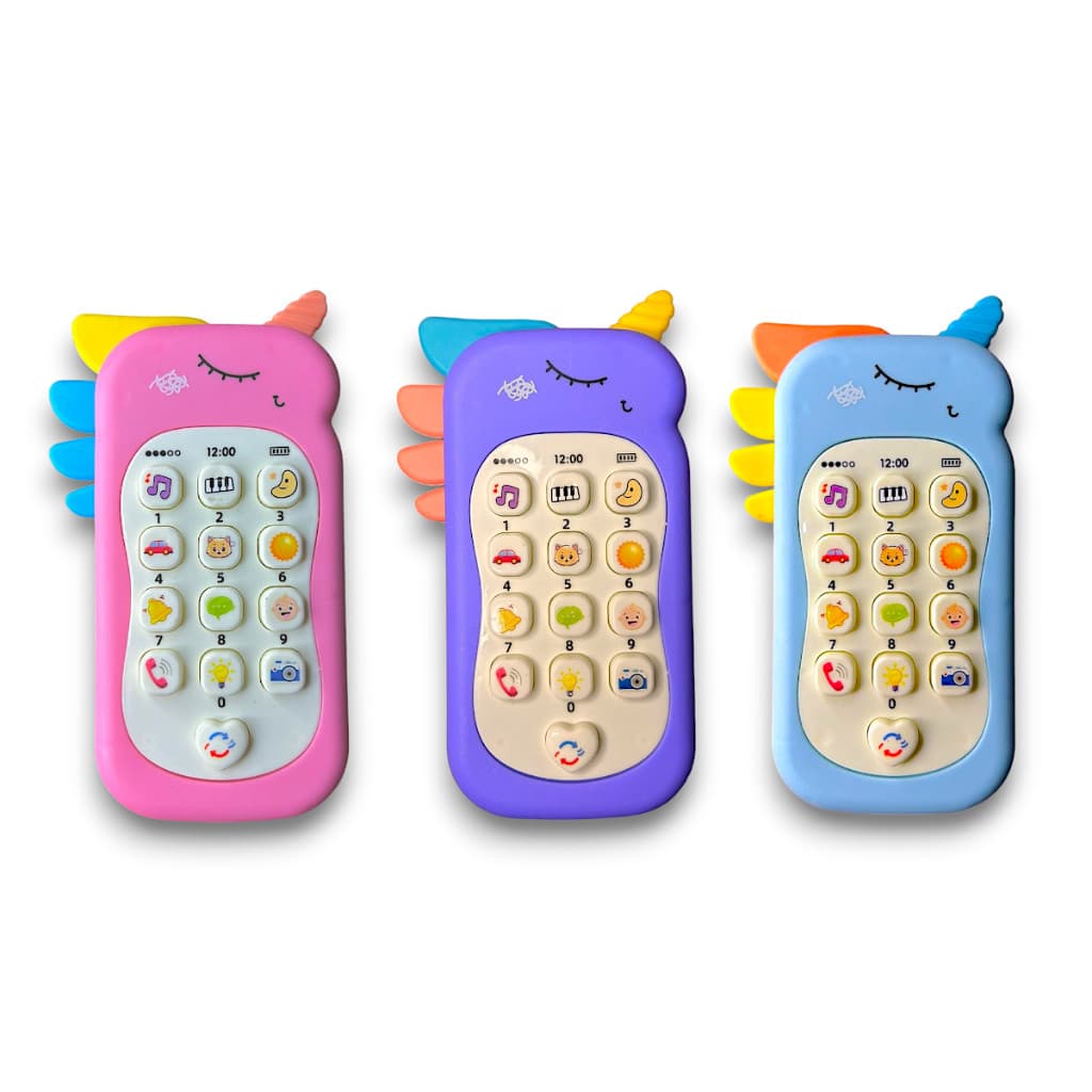 Telefone Infantil Musical Brinquedo Celular Mordedor Educativo Com Luz