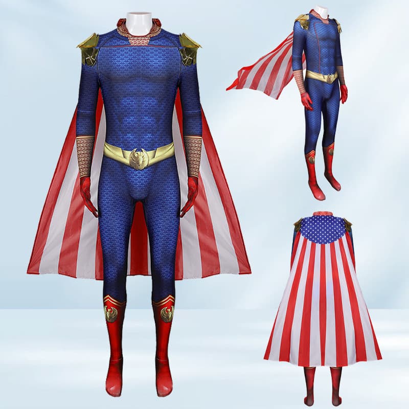 Os Meninos O Homelander Super-Herói Macacão Bodysuit Cosplay Roupas Manto Estilo Adulto