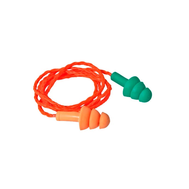 Protetor Auricular Tipo Plug Confeccionado em Silicone com Cordão de Poliéster 15dB  C.A. 19578