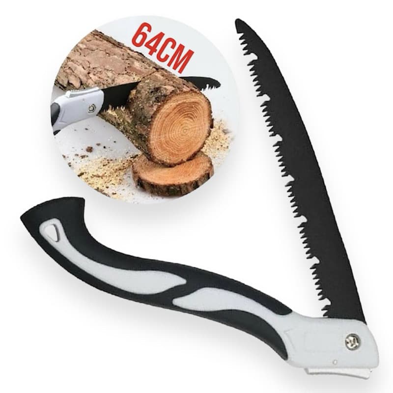 Serra árvore dobrável(lamina 30cm)madeira árvore camping bushcraft 64 tamanho total aberta-ZemMart+