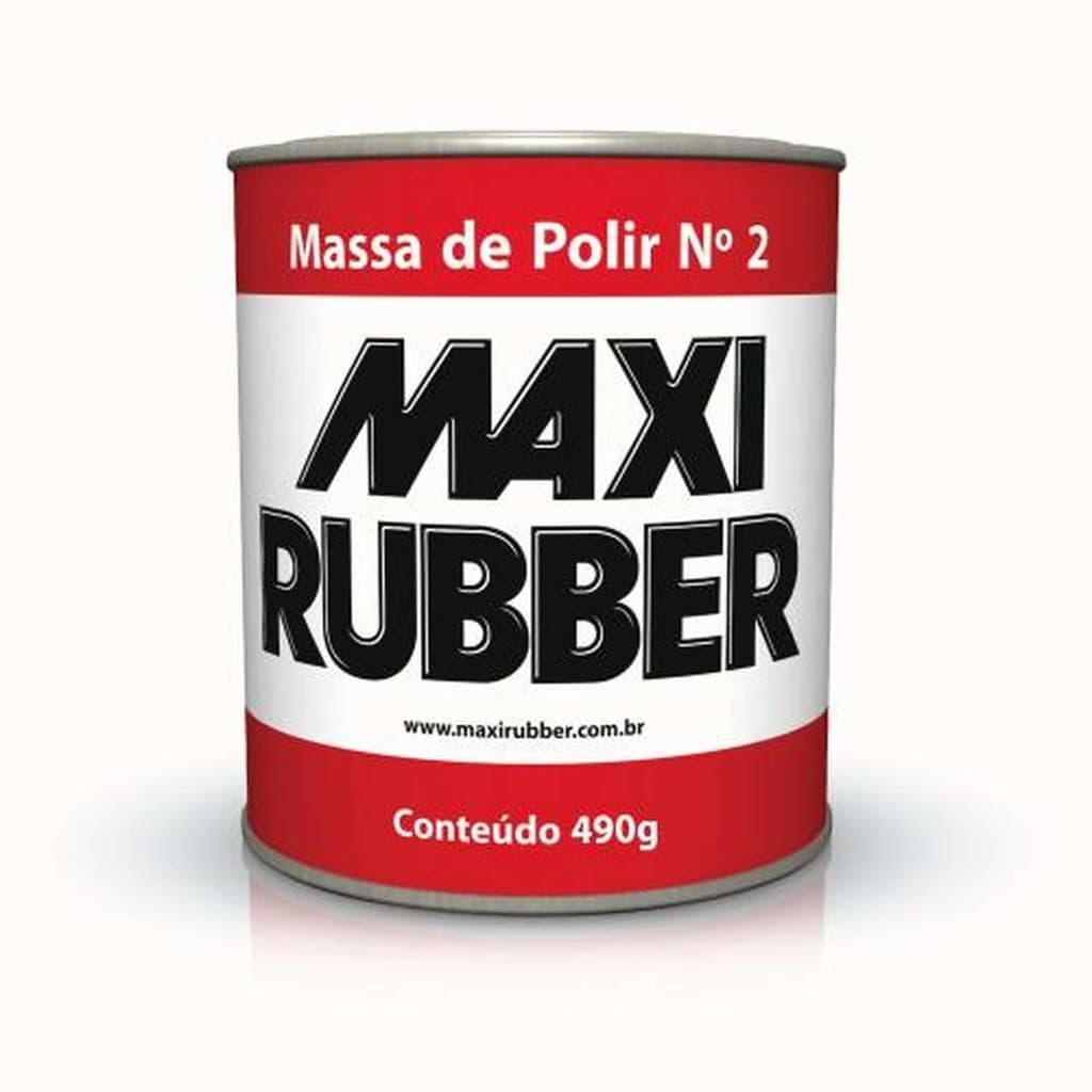 Massa de Polir N° 2 490g - Ideal para Acabamento Automotivo e Metais