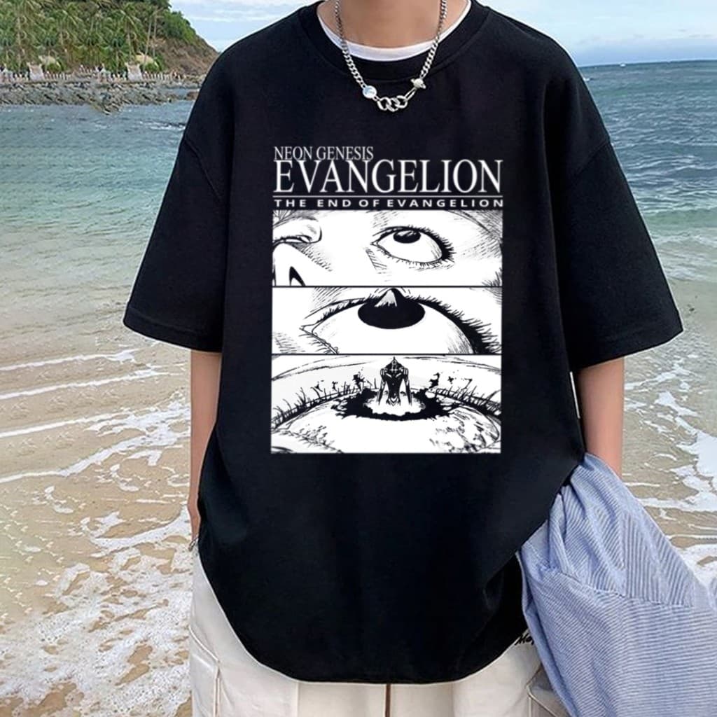 Camisa camiseta básica streetwear "The end of evangelion"  Trend Box Mania