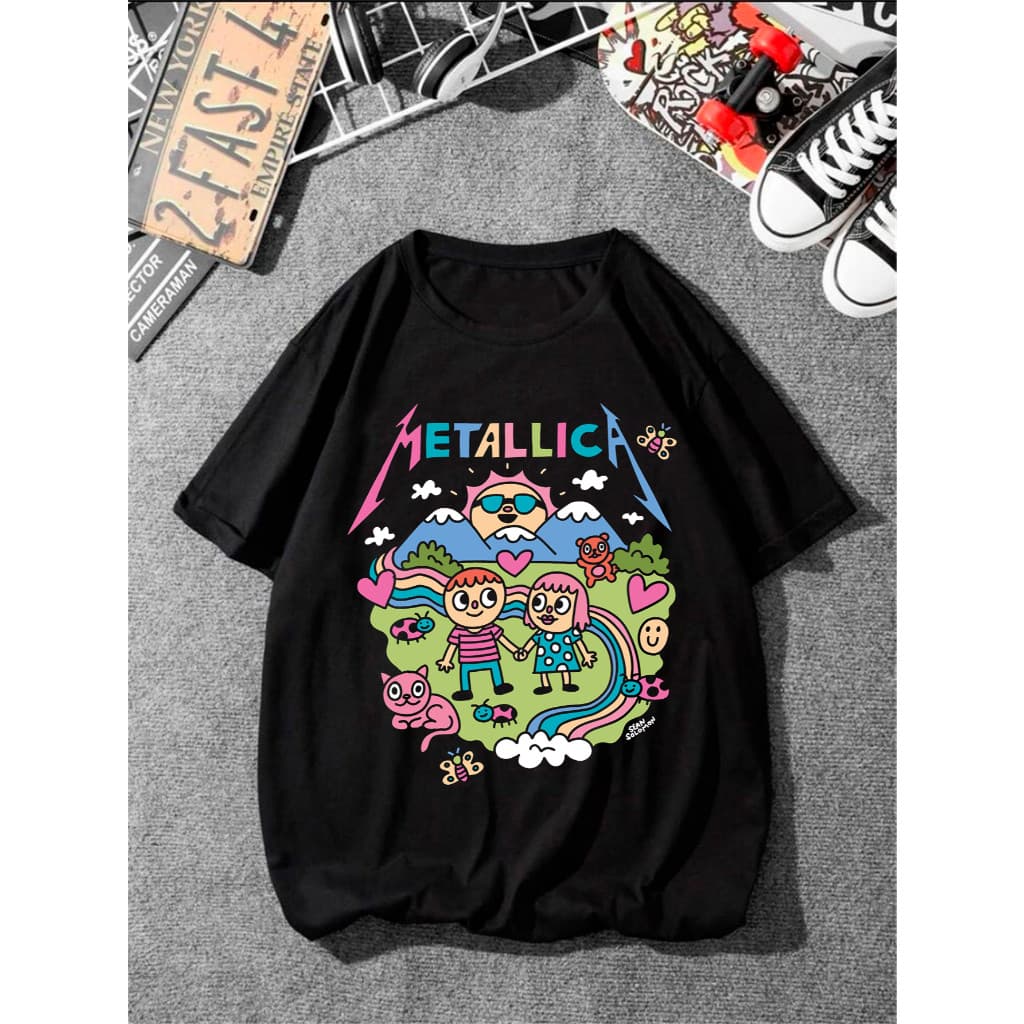 Camiseta Banda De Rock Metálica Exclusiva Premium Camisa Básica 100% Algodão