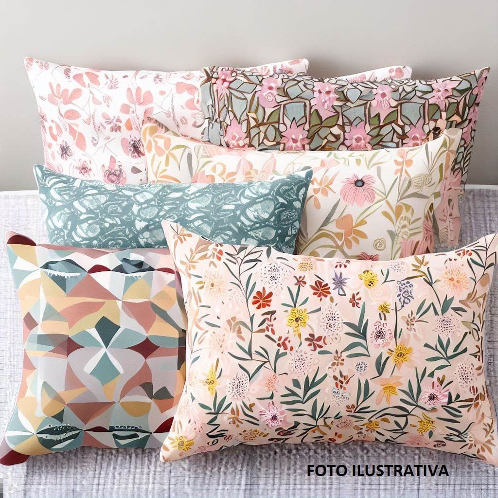 Kit De 10 Fronha Para  Travesseiro  5 Pares  (50/cm X 70/cm) 100% ALGODÃO/PERCAL 180 Fios Estampadas