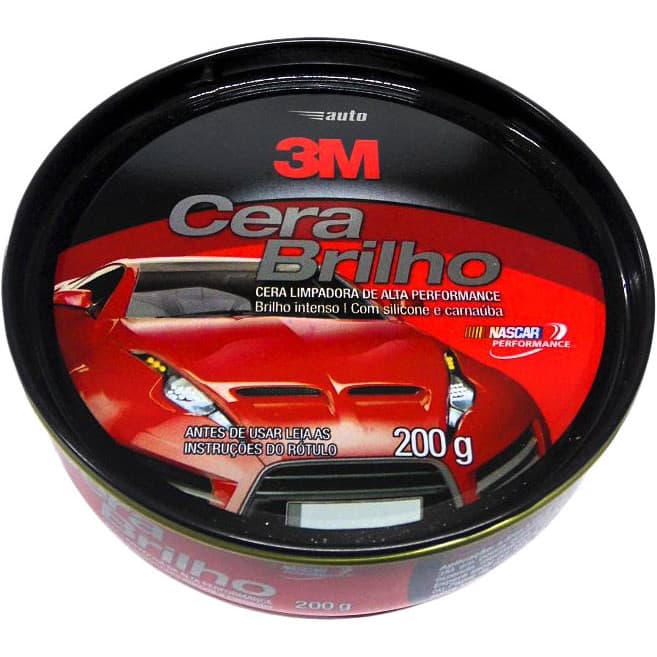 Cera Polidora 3M 200g Brilho Intenso e Proteção Rápida